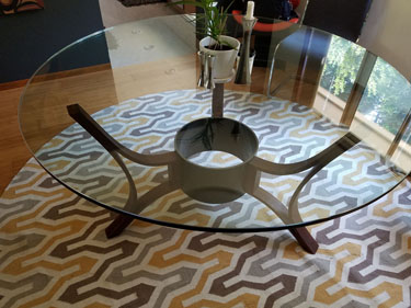Bent Walnut Dining Table
